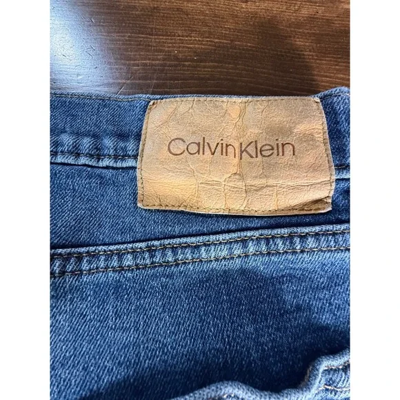 Calvin Klein Mens Straight Denim Shorts Blue Medium Wash W36 40719LU - Picture 9 of 12